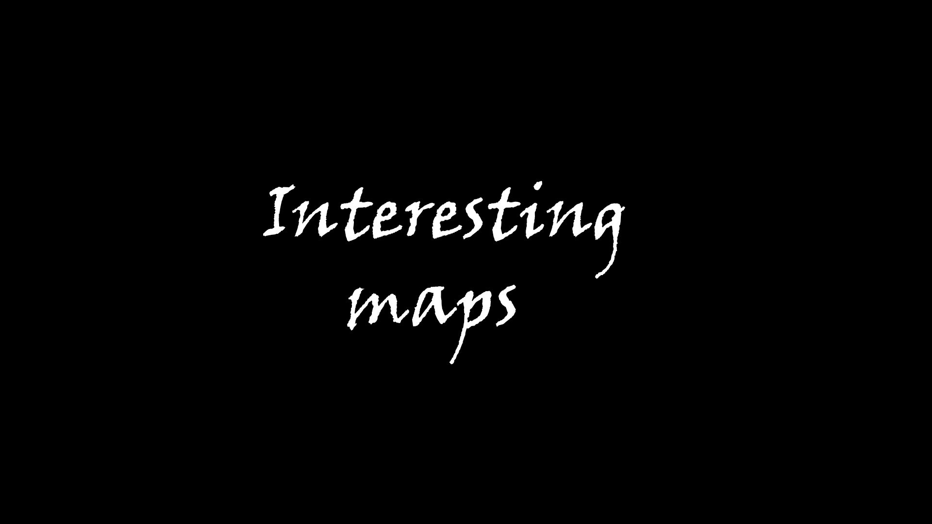 Interesting maps