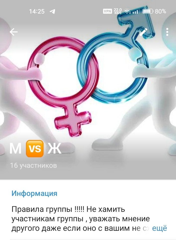 Мужчины против женщин