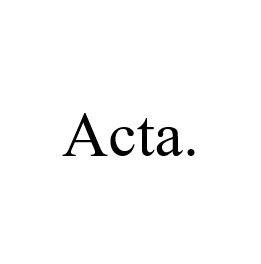 Интернет-издание Acta.