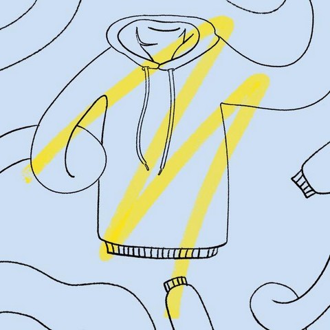 Жёлтое худи