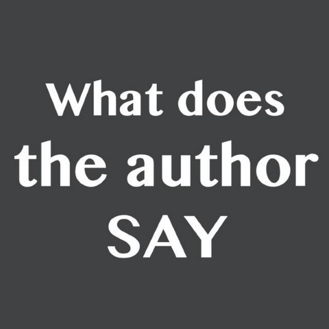 What did the author say